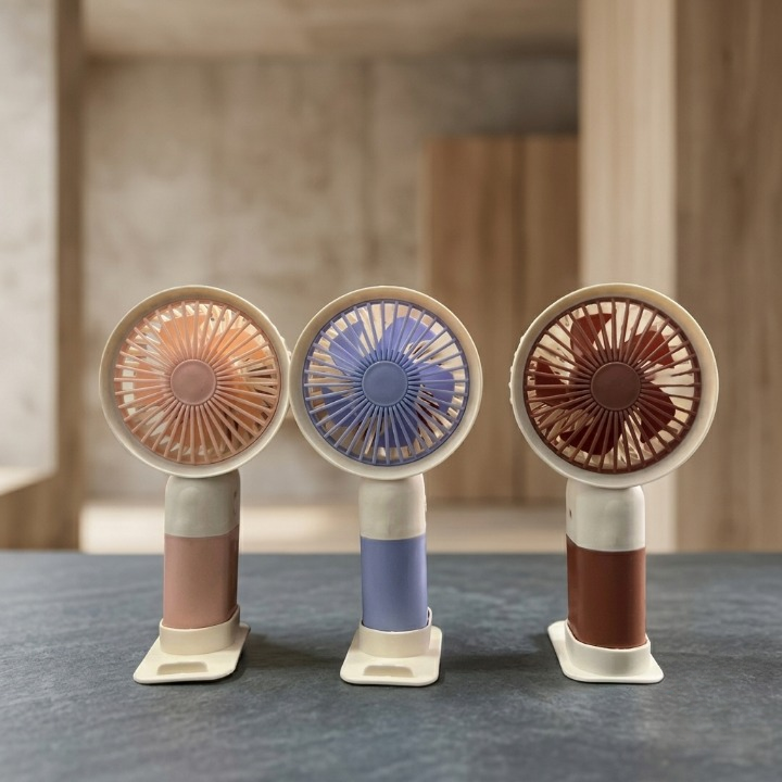 Mini Fan Portable USB Charging Fan With Long Battery Life And Quiet Airflow Design - Random Color