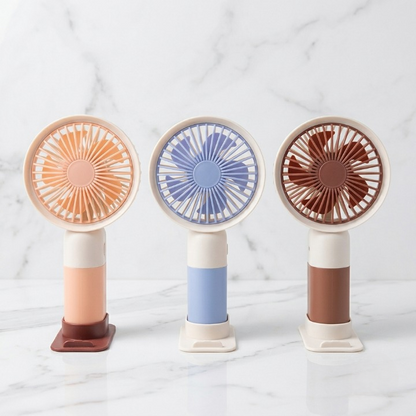 Mini Fan Portable USB Charging Fan With Long Battery Life And Quiet Airflow Design - Random Color