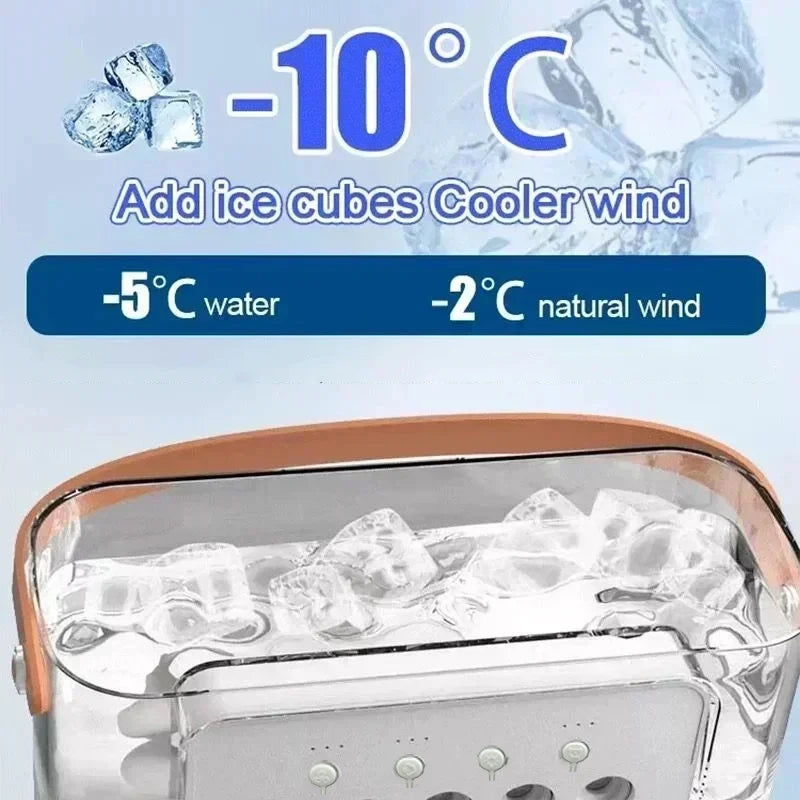 ❄️ Beat The Heat Anywhere – Portable Mini Air Cooler Fan With 3-Speed Cooling